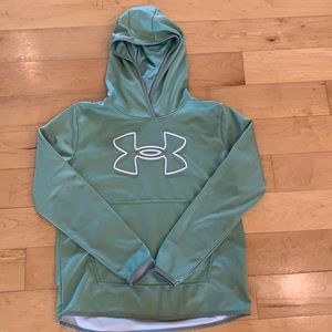 Mint Green Under Armor Hoodie Small